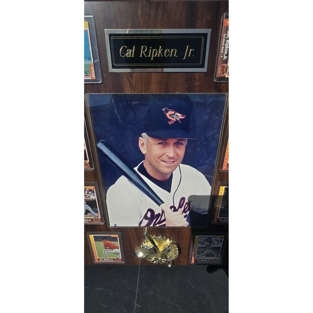 Cal Ripkin Jr. Commemorative Wooden Display Plaque Baltimore Orioles Baseball